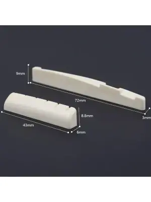 Поріжок Overtone Cow Bone Acoustic Nut/Sadle Set