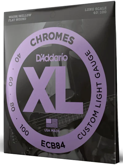 Струни D'Addario ECB84 XL Chromes Bass Custom Light (40-100)