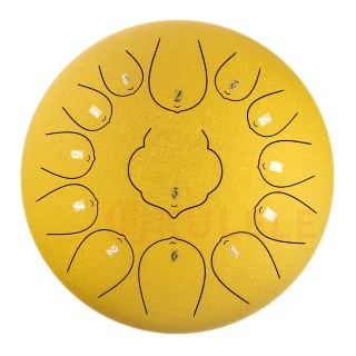 Hluru Huashu THD13-12 Golden 12" (30см) 13 нот Tongue Drum Carbon Steel