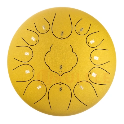Hluru Huashu THD13-12 Golden 12" (30см) 13 нот Tongue Drum Carbon Steel