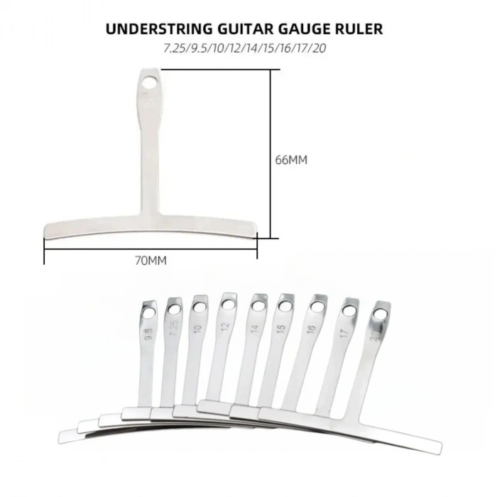 Набір датчиків для вимірювання та налаштування радіусу струн та сідел