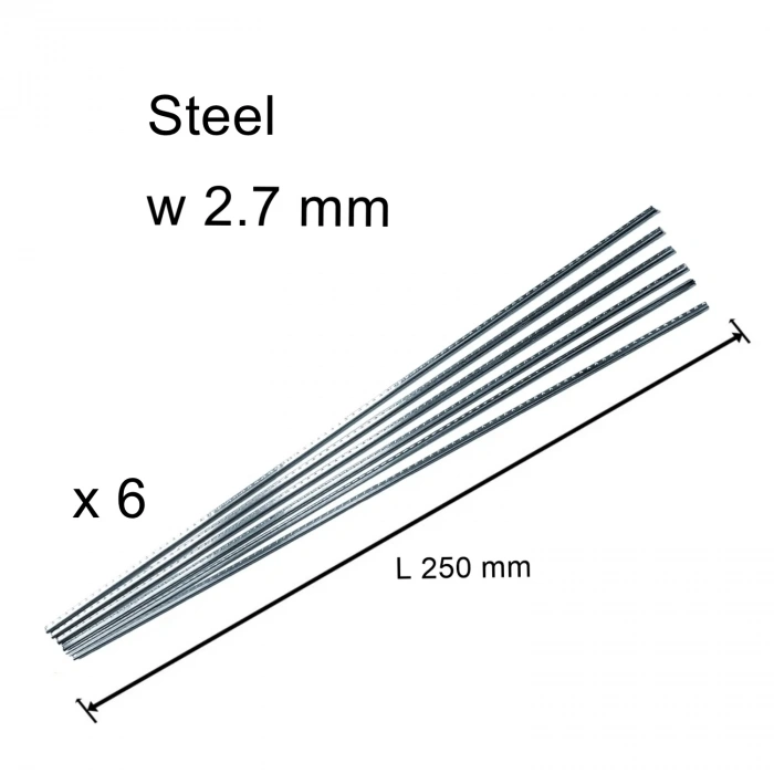 Лади для гітари Лади для гітари Alice A035S-2.7 (стік 25 см., прямий) набір 6 шт.