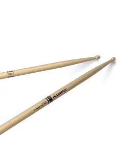 Promark Rebound 5AB Long Lacquered Hickory Acorn Wood Tip