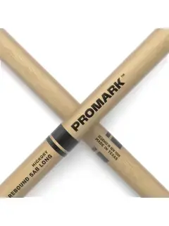 Promark Rebound 5AB Long Lacquered Hickory Acorn Wood Tip