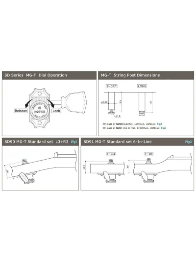 Кілки Gotoh SD91-MGT-05L N