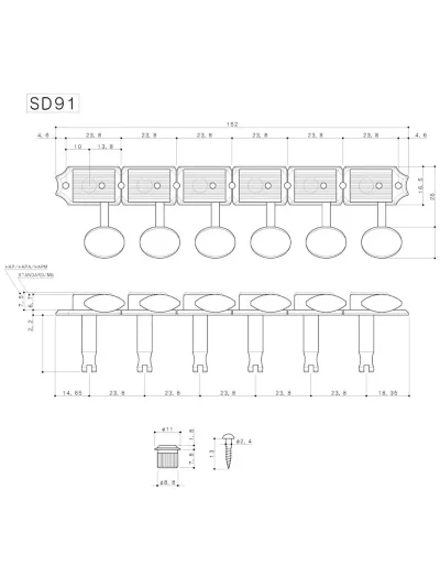 Кілки Gotoh SD91-MGT-05L N