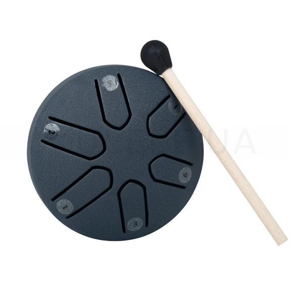 Глюкофон Overtone Steel Tongue Drum 3 Inch 6-Tone Navy Blue