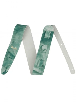 Fender Strap Tie Dye Leather Sage Green