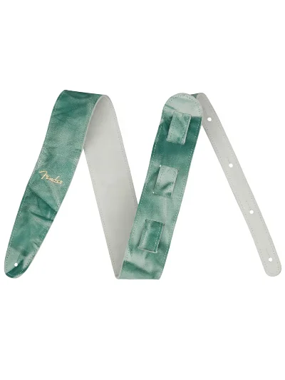 Ремінь для гітари Fender Strap Tie Dye Leather Sage Green