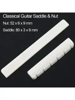 Overtone Cow Bone Classic Nut/Sadle Set