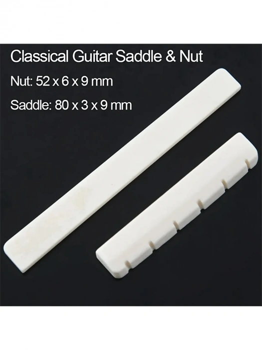 Overtone Cow Bone Classic Nut/Sadle Set