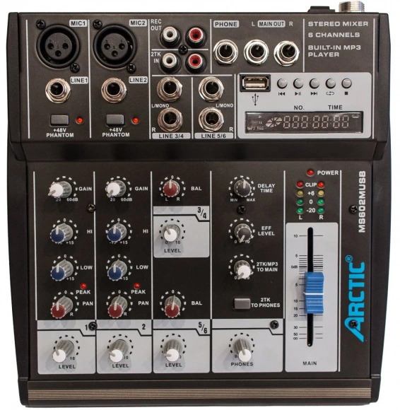 Микшерный пульт Arctic MS602M USB Микшерный пульт Arctic MS602M USB