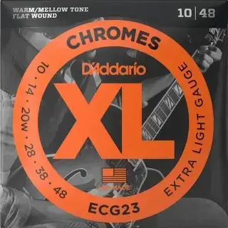 D'Addario ECG23 XL Chromes Extra Light 10-48