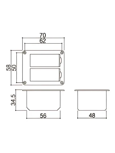 Відсік для батарейок Gotoh BB-04W Dual Battery Box