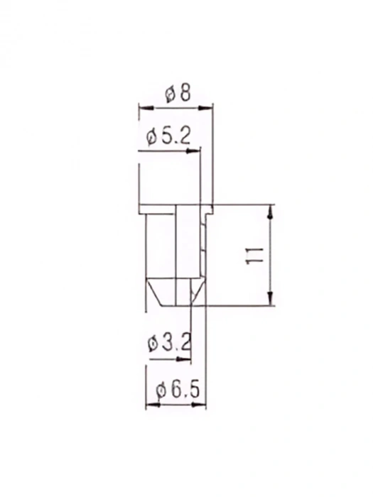 Втулка Втулка Paxphil HS015 Guitar String Mounting Ferrule (Gold)