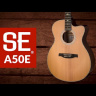 Електро-акустична гітара Електро-акустична гітара PRS SE A50E (Natural w/ Black Gold Burst)