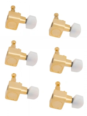 Fender Deluxe Cast/Sealed Guitar Tuning Machines With Pearl Buttons Set
