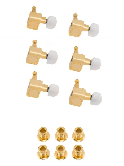 Кілки Fender Deluxe Cast/Sealed Guitar Tuning Machines With Pearl Buttons Set