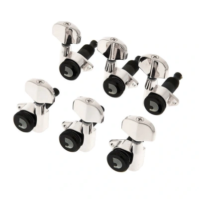 D&#039;Addario PWAT-331L Auto-Trim Tuning Machines (3 Per side, Chrome)