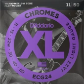 D'Addario ECG24 XL Chromes Jazz Light 11-50 D'Addario ECG24 XL Chromes Jazz Light 11-50