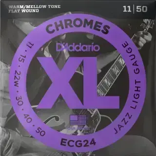 D'Addario ECG24 XL Chromes Jazz Light 11-50