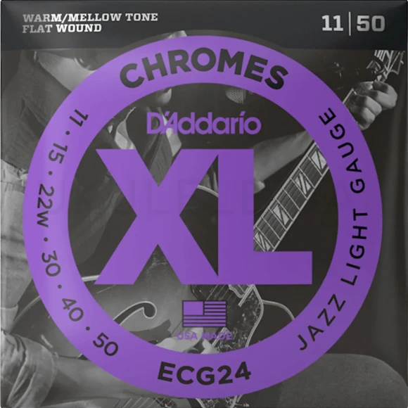 Струны D'Addario ECG24 XL Chromes Jazz Light 11-50