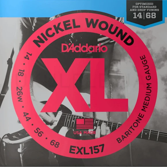 Струны D'Addario EXL157 XL Nickel Wound Baritone Medium 14-68