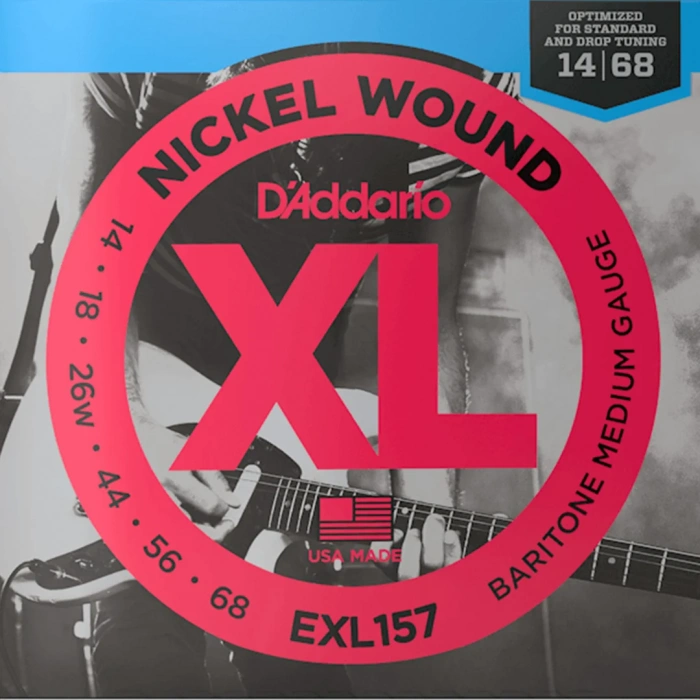 Струни Струни D'Addario EXL157 XL Nickel Wound Baritone Medium 14-68