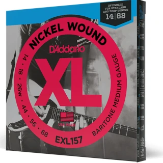 D'Addario EXL157 XL Nickel Wound Baritone Medium 14-68