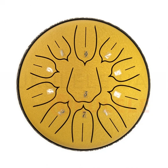 Глюкофон Hluru Huashu TSL11-6 Golden 6" (15см) 11 нот Tongue Drum Carbon Steel