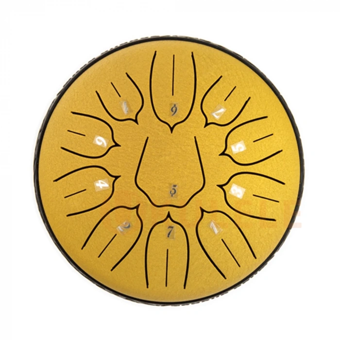 Глюкофон Глюкофон Hluru Huashu TSL11-6 Golden 6" (15см) 11 нот Tongue Drum Carbon Steel