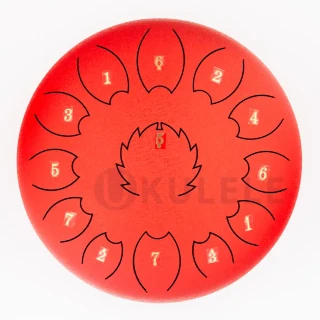 Fzone STD12I13N Red Steel Tongue Drum