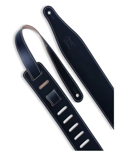 Levy's DM17-BLK Top Grain Series Guitar Strap (Black)