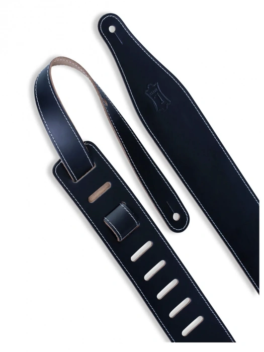 Levy's DM17-BLK Top Grain Series Guitar Strap (Black)