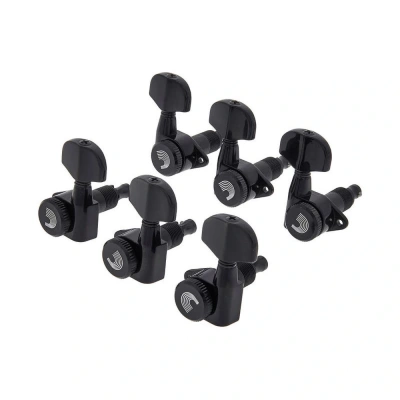 D&#039;Addario PWAT-332L Auto-Trim Tuning Machines (3 Per side, Black)