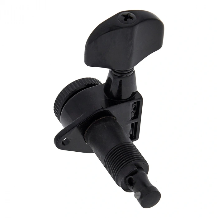 D'Addario PWAT-332L Auto-Trim Tuning Machines (3 Per side, Black)
