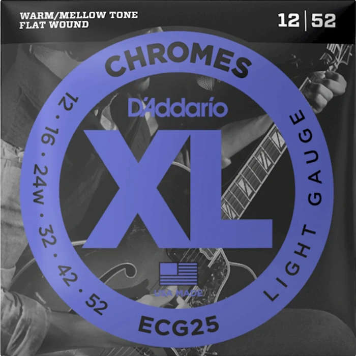 Струни Струни D'Addario ECG25 XL Chromes Light 12-52