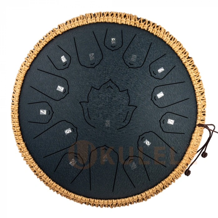 Глюкофон Глюкофон Hluru Huashu TWH15-14 Navy Blue 14" (36см) 15 нот Lotus Tongue Drum Carbon Steel