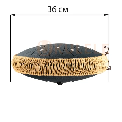 Глюкофон Hluru Huashu TWH15-14 Navy Blue 14" (36см) 15 нот Lotus Tongue Drum Carbon Steel