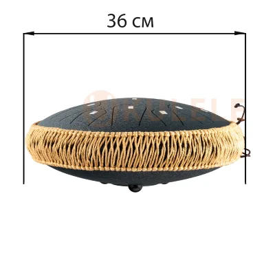 Глюкофон Hluru Huashu TWH15-14 Navy Blue 14" (36см) 15 нот Lotus Tongue Drum Carbon Steel