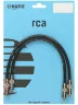 Інсертний кабель Klotz Audiolead Black 0.3m 2 pcs (RCA - RCA Gold Contacts)
