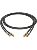 Інсертний кабель Klotz Audiolead Black 0.3m 2 pcs (RCA - RCA Gold Contacts)