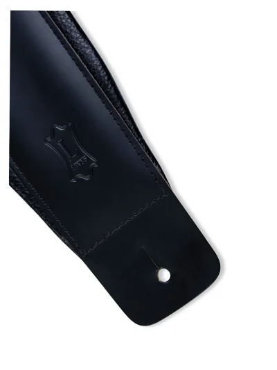 Ремінь для гітари Levy's DM1PD-BLK Larsen Leather Deluxe Series (Black)