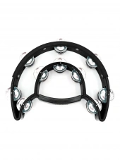 Maxtone 818N/P Power-2 Tambourine w/Protecting Trim (Black) Maxtone 818N/P Power-2 Tambourine w/Protecting Trim (Black)