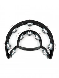 Maxtone 818N/P Power-2 Tambourine w/Protecting Trim (Black) Maxtone 818N/P Power-2 Tambourine w/Protecting Trim (Black)