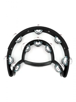 Maxtone 818N/P Power-2 Tambourine w/Protecting Trim (Black)