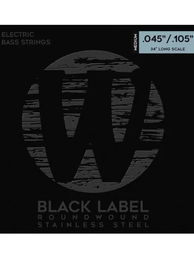 Струни Warwick 40200 Black Label Medium 4-String (45-105)