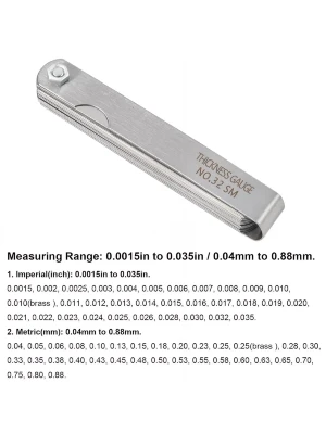  Набір щупів для вимірювання зазорів 32 шт (Feeler Gauge)