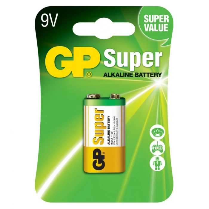 GP SUPER ALKALINE 9V (6LF22)
