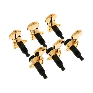 D'Addario PWAT-333L Auto-Trim Tuning Machines (3 Per side, Gold)